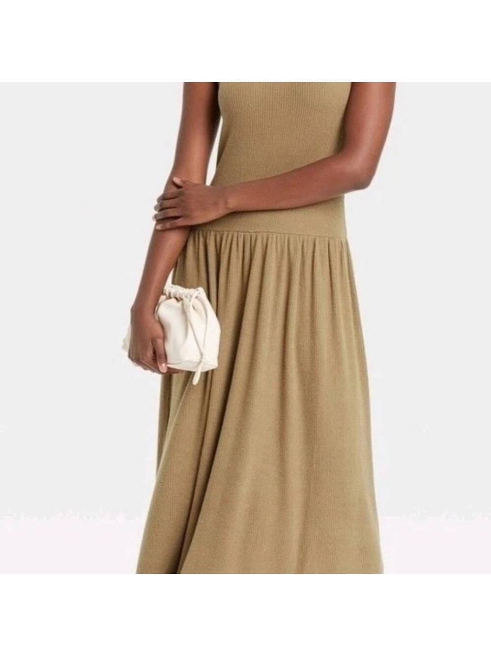 Universal Thread Knit Ribbed Drop Waist Midi sleeveless Dress - Picture 2 of 8